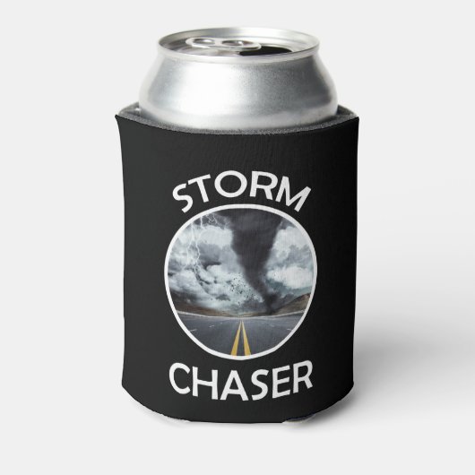 Storm Chaser Tornado Afbeelding Weer Meteoroloog Blikjeskoeler (Blikje Achterkant)