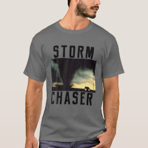 Storm Chaser Tornado Afbeelding Weer Meteoroloog T-shirt