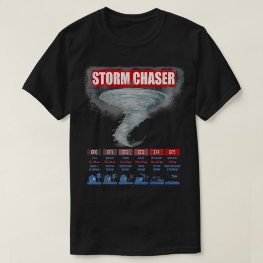 Storm Chaser Tornado Meteorology 2 T-shirt (Design voorkant)