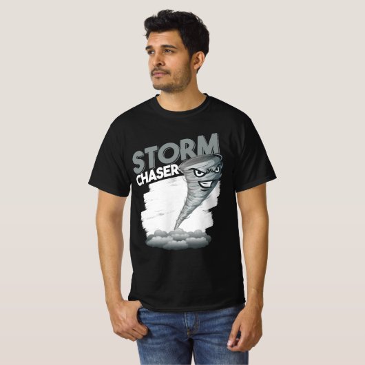 Storm Chaser Tornado T-Shirt (Voorkant volledig)
