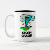 Storm Chaser Tornado Twister Tweekleurige Koffiemok (Links)