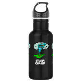 Storm Chaser Tornado Twister Waterfles (Voorkant)