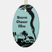 Storm Chaser Tornado Twister Weather Meteorology Keramisch Ornament (Links)