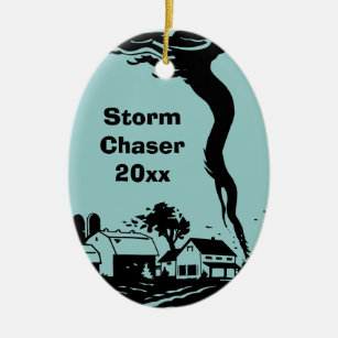 Storm Chaser Tornado Twister Weather Meteorology Keramisch Ornament