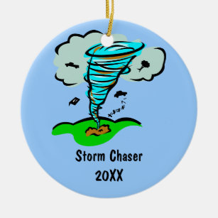 Storm Chaser Tornado Twister Weather Meteorology Keramisch Ornament