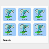 Storm Chaser Tornado Twister Weather Meteorology Vierkante Sticker (Vel)