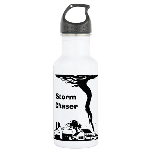 Storm Chaser Tornado Twister Weather Meteorology Waterfles (Voorkant)