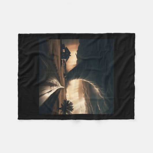 Storm Chaser Tornado Twister Weer Meteoroloog Fleece Deken (Voorkant (Horizontaal))