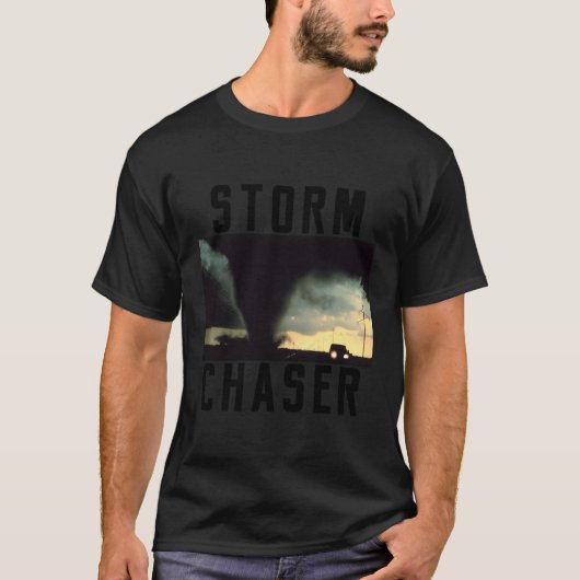 Storm Chaser Tornado Weer Meteoroloog T-shirt (Voorkant)
