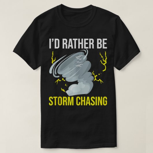 Storm Chasing Lightning Thunder Weer Hurricane T-shirt (Design voorkant)