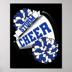 Storm Cheer Ck Terug naar school Cheerleading Spir Poster