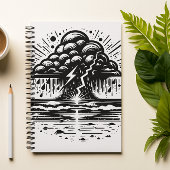 Storm Cloud and Lightning Art Notebook Notitieboek
