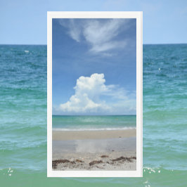 Storm Cloud Break over tropisch Zee Kustaal Servet