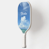 Storm Cloud Break over tropisch Zee Pickleball Paddle (Links)