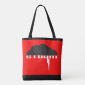 Storm Cloud Collectie van Billy C. Canvas tas (Achterkant)