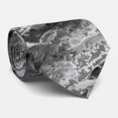 Storm Cloud Gray abstract granietsteen Stropdas (Opgerold)