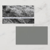 Storm Cloud Gray abstract granietsteen Visitekaartje (Voorkant / Achterkant)
