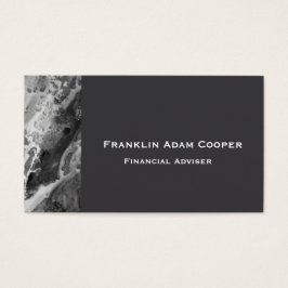 Storm Cloud Gray abstract granietsteen Visitekaartje