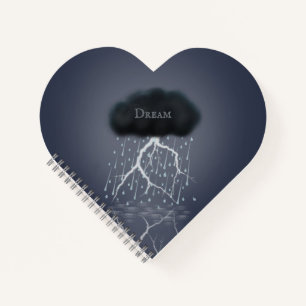 Storm Cloud Lightning & Rain Surreal - persoonlijk Notitieboek