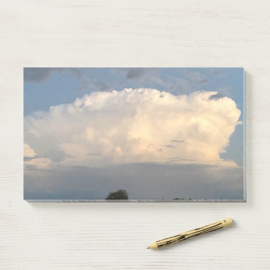 Storm Cloud Post-it® Notes (Op bureau)