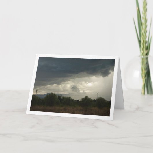 Storm Clouds boven Valencia-kaart Kaart (Voorkant)