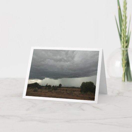 Storm Clouds boven Valencia-kaart Kaart (Voorkant)