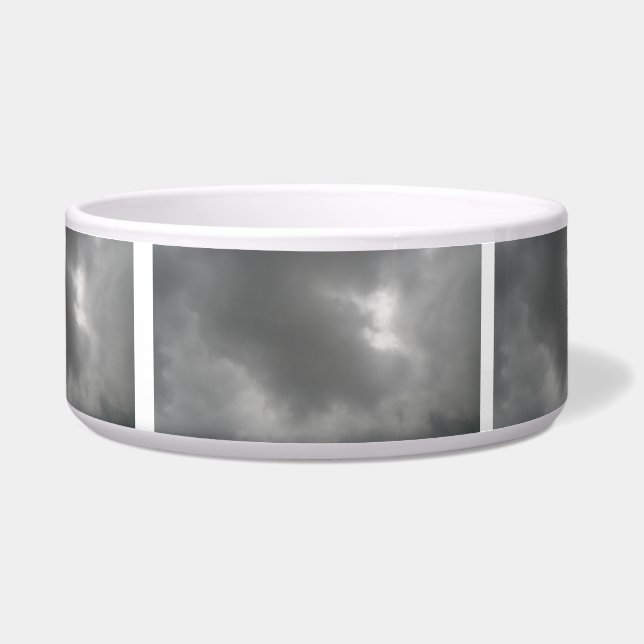 Storm Clouds Dog Bowl Voerbakje (Voorkant)