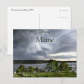 Storm Clouds in Maine Verenigde Staten Briefkaart (Voorkant / Achterkant)