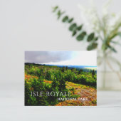 Storm Clouds, Uitzicht van Ojibway Tower Isle Roya Briefkaart (Staand voorkant)