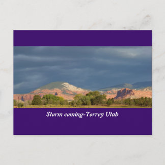 Storm Coming-Torrey Utah Briefkaart