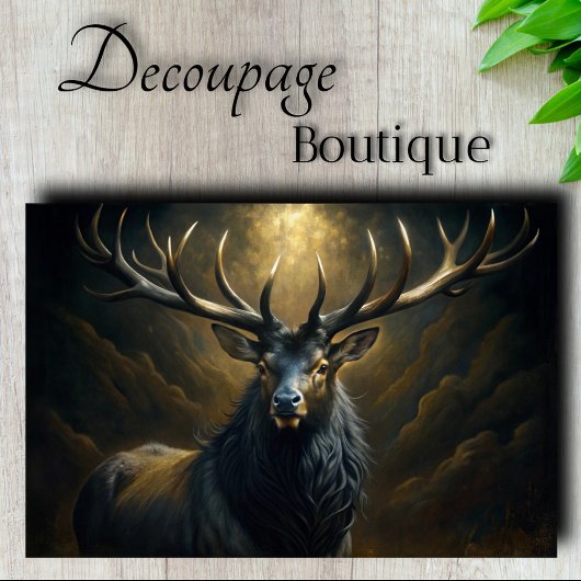 Storm Crown Decoupage Tissuepapier