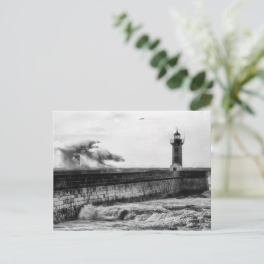 Storm dagen... briefkaart (Staand voorkant)