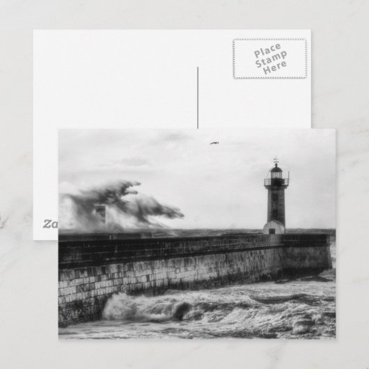 Storm dagen... briefkaart (Voorkant / Achterkant)