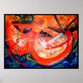 Storm danser - Haïtiaanse kunst - Zwarte kunst Poster (Voorkant)