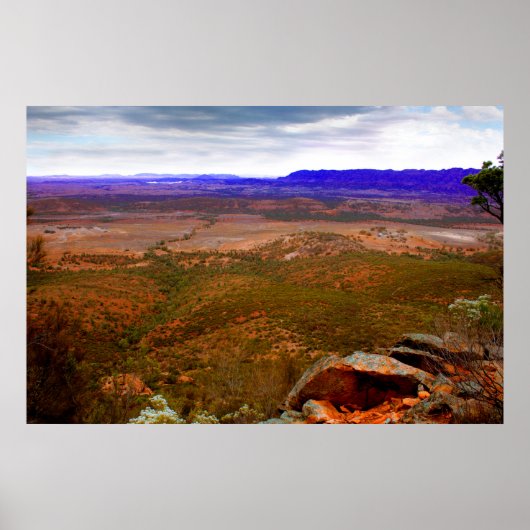 Storm dat in de Flinders Ranges breekt Poster (Voorkant)