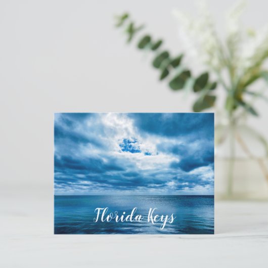 Storm dat in de oceaan in Florida Keys rolt Briefkaart (Staand voorkant)