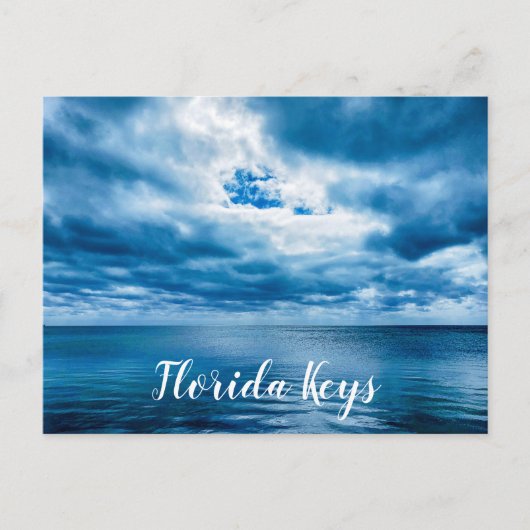 Storm dat in de oceaan in Florida Keys rolt Briefkaart (Voorkant)