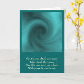 storm, de Stormen des levens zijn talrijk, als wol Kaart (Gele Bloem)