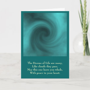 storm, de Stormen des levens zijn talrijk, als wol Kaart
