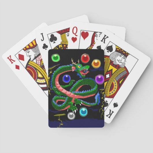 Storm Dragon  Pokerkaarten (Achterkant)