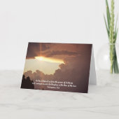 Storm en Zonlicht Geloof Bijbelvers Kaart (Voorkant)