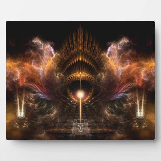 Storm fractal Art Foto Plaque Fotoplaat (Voorkant)