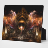 Storm fractal Art Foto Plaque Fotoplaat (Zijkant)