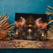 Storm fractal Art Foto Plaque Fotoplaat (Zijkant)
