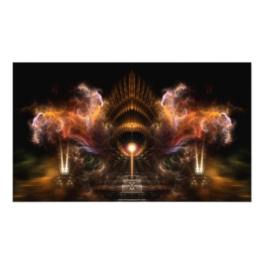 Storm fractal Art Fotouitbreiding Foto Afdruk (Voorkant)