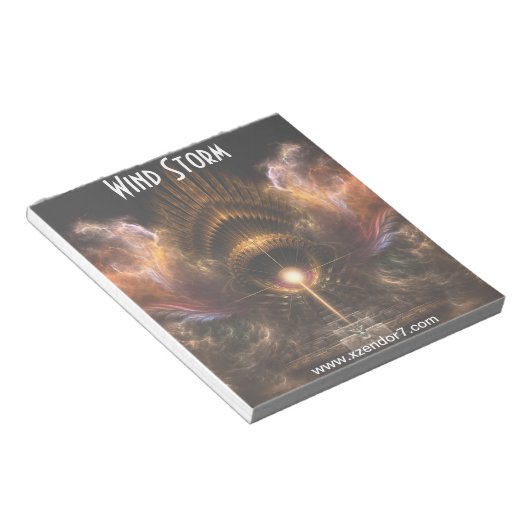 Storm fractal Art Notitieblok (Schuin)