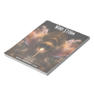 Storm fractal Art Notitieblok