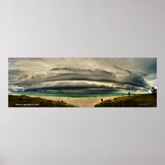 Storm front, Laguna Beach, FL, juli 2019 Poster (Voorkant)