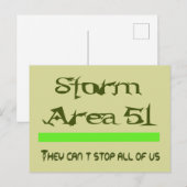Storm Gebied 51 Briefkaart (Voorkant / Achterkant)
