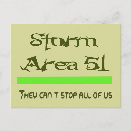 Storm Gebied 51 Briefkaart (Voorkant)